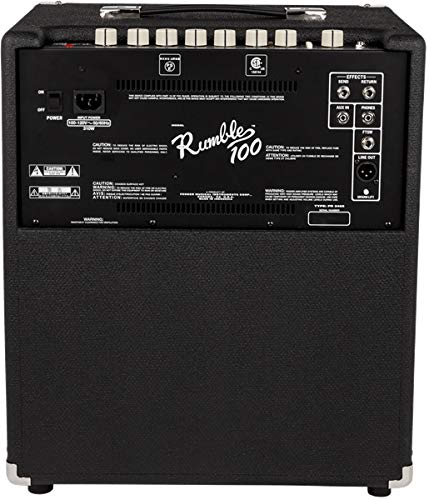 Fender Rumble 100 Bass Combo Amplifier w/ Instrument Cable