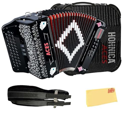 Hohner Hohnica Aces II 34-Button Accordion with 3 Registers - GCF w/ Gig Bag