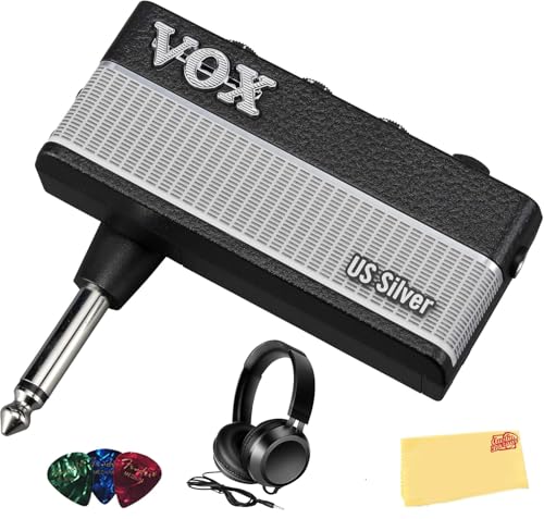 Vox AmPlug 3 Headphone Guitar Amplifier - US Silver w/ Headphones