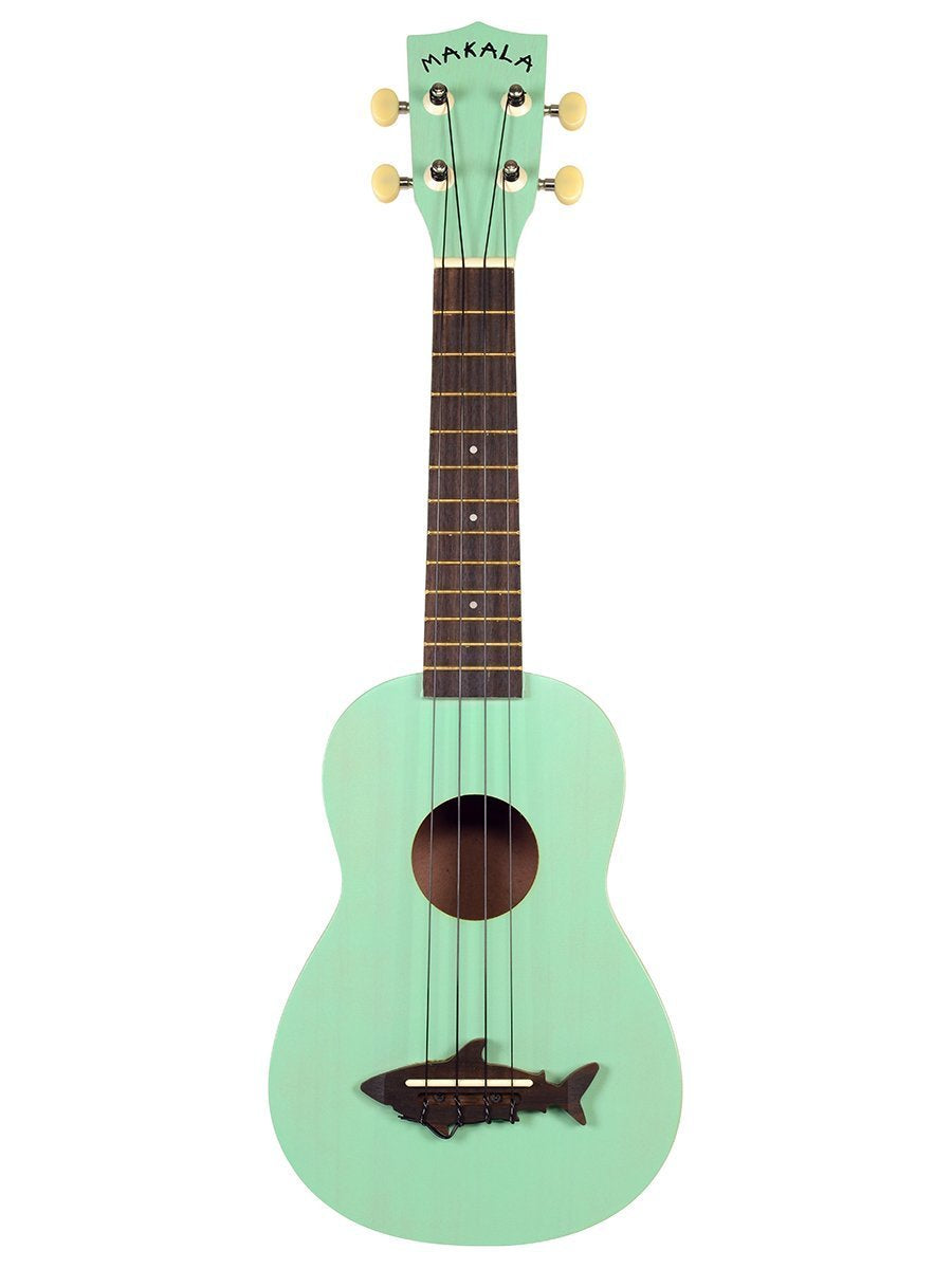 Kala MK-SS-GRN Makala Shark Soprano Ukulele - Surf Green w/ Hard Case
