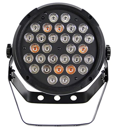 Gearlux Par Can 9 Channel 2-Watt RGBA or RGBW + UV 30 PCS Auto Stage Light