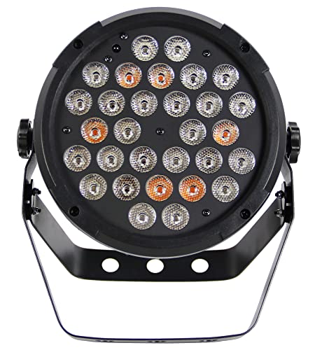 Gearlux Par Can 9 Channel 2-Watt RGBA or RGBW + UV 30 PCS Auto Stage Light