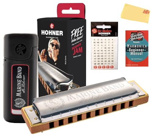 Hohner Marine Band 1896 Harmonica - Key of C w/ Key Stickers
