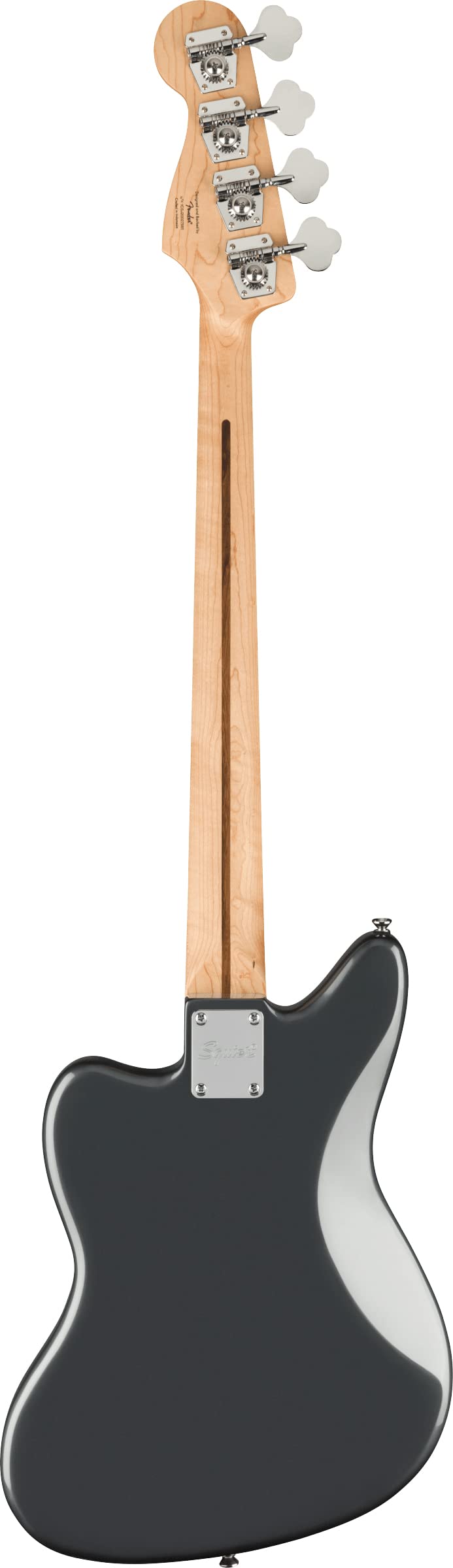 Fender Squier Affinity Jaguar Bass H - Charcoal Frost Metallic w/ Rumble 15 Amplifier