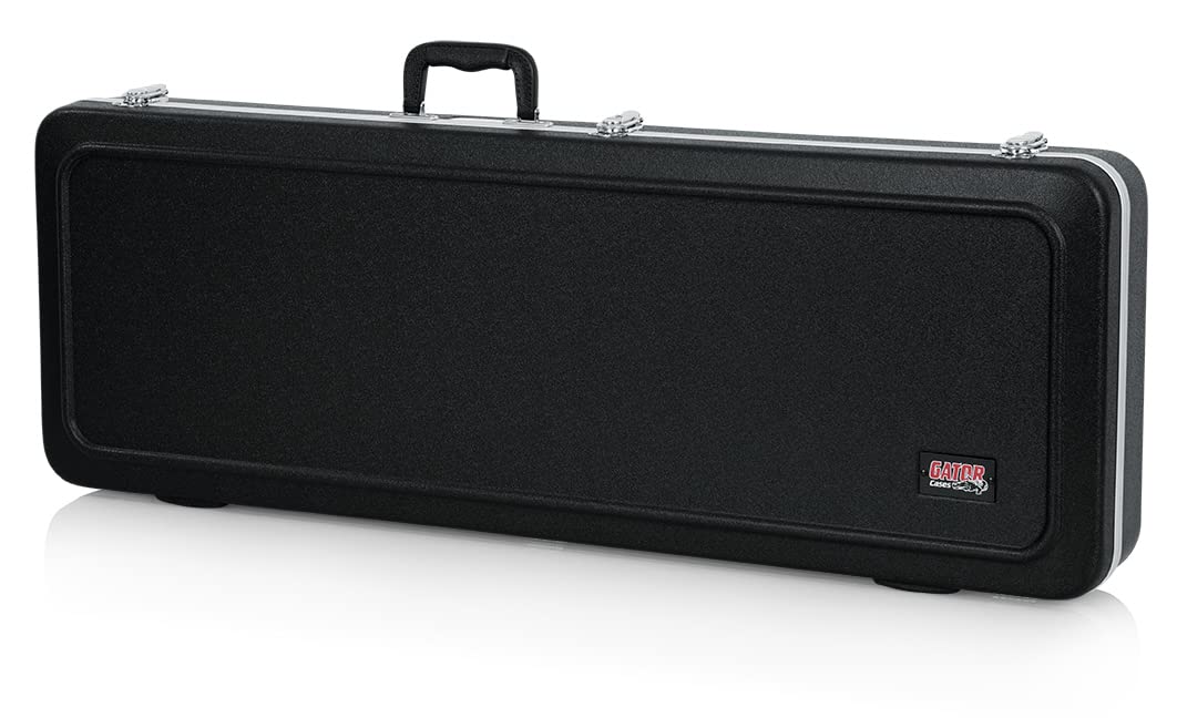 Gator GC-ELECTRIC-A Deluxe Molded Case for Electric Guitars - Black w/ Instrument Cable