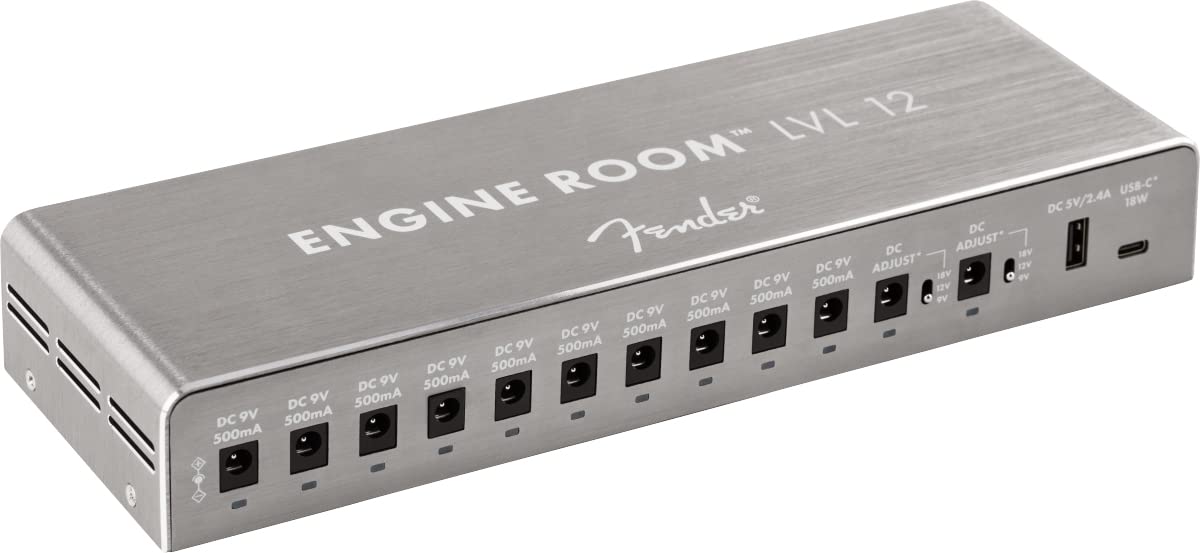 Fender Engine Room LVL12 Power Supply w/ Instrument Cable