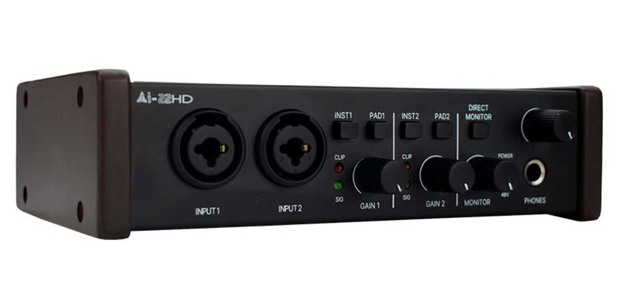 Vault Ai22HD 2x2 USB Audio Interface with 192kHz Recording and Bitwig 8-Track Bundle