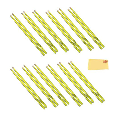 Zildjian 5A Acorn Neon Yellow Drumsticks - 12 Pack