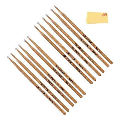 Vic Firth American Classic 5B Terra Nylon Tip Drumsticks - 6 Pack