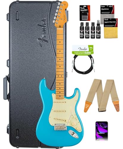 Fender American Professional II Stratocaster - Miami Blue w/ Cleaning Kit