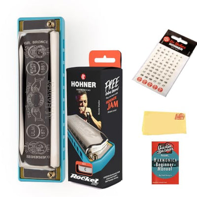 Hohner Rocket Low Harmonica - Key of Low C w/ Key Stickers