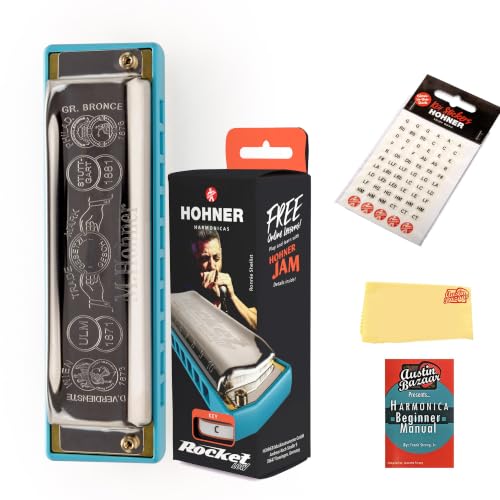 Hohner Rocket Low Harmonica - Key of Low F Sharp w/ Key Stickers