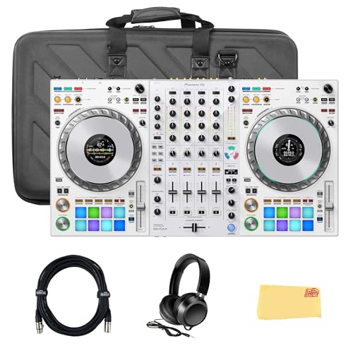 Pioneer DJ DDJ-FLX10 4-Channel Professional DJ Controller - White w/ Carrying Case