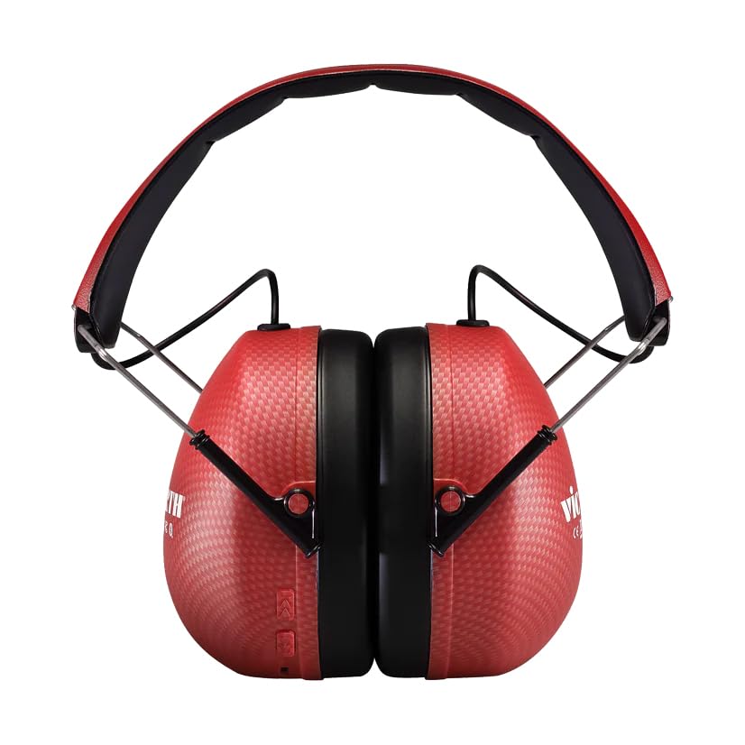 Vic Firth Bluetooth Isolation Headphones - Red w/ Practice Tips