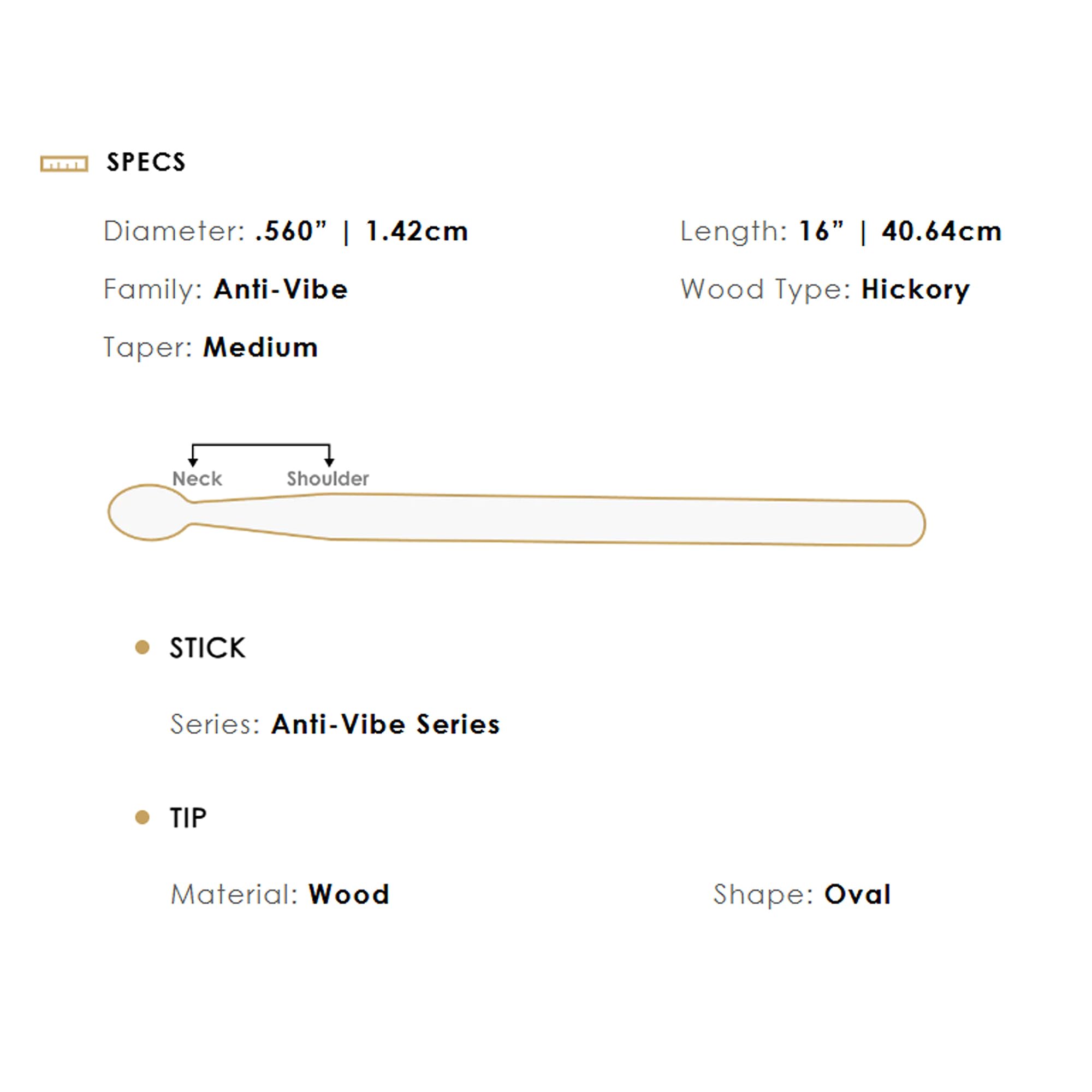 Zildjian 5A Anti-Vibe Wood Drumsticks - 12 Pack