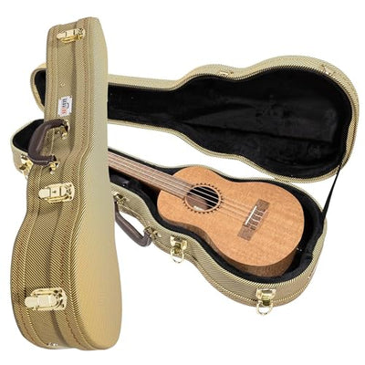 Gearlux Wooden Tenor Ukulele Case - Tweed