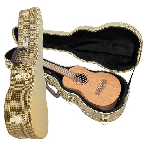 Gearlux Wooden Tenor Ukulele Case - Tweed