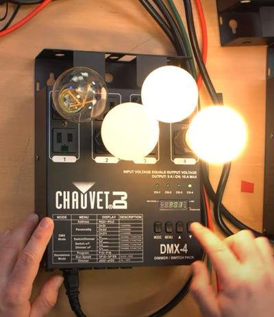 Chauvet DJ DMX-4 LED Lighting Controller w/ DMX Cable