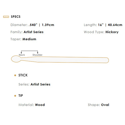 Zildjian ZASTG Trilok Gurtu Artist Series Drumsticks - 12 Pack