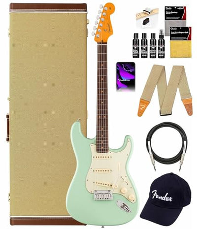 Fender American Ultra Luxe Vintage '60s Stratocaster - Surf Green w/ Guitar Cleaning Kit
