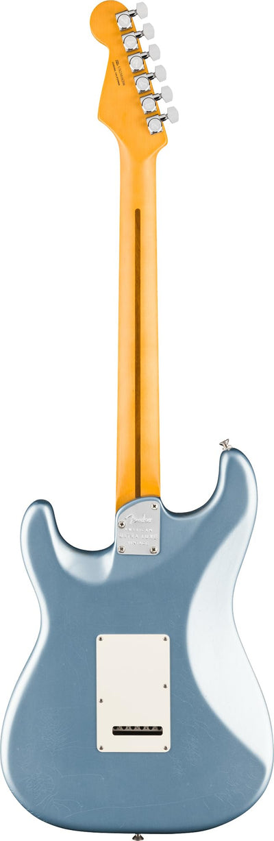 Fender American Ultra Luxe Vintage '60s Stratocaster - Ice Blue Metallic w/ Guitar Cleaning Kit