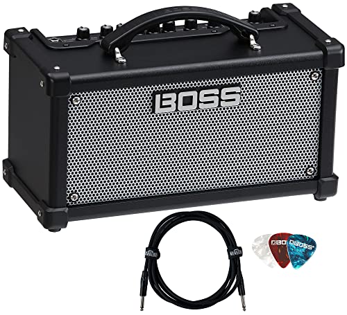 Boss Dual Cube LX Portable Electric Guitar Combo Amplifier w/ Instrument Cable