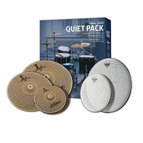 Zildjian LV468RH Special Edition L80 Low Volume Cymbal Pack with Remo Silentstroke Heads