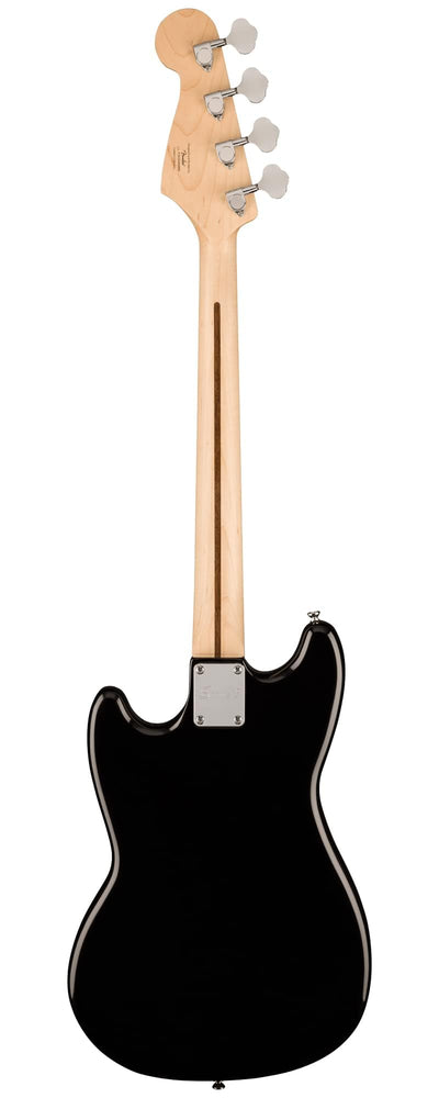 Fender Squier Sonic Bronco Bass Guitar - Black w/ Mustang Micro