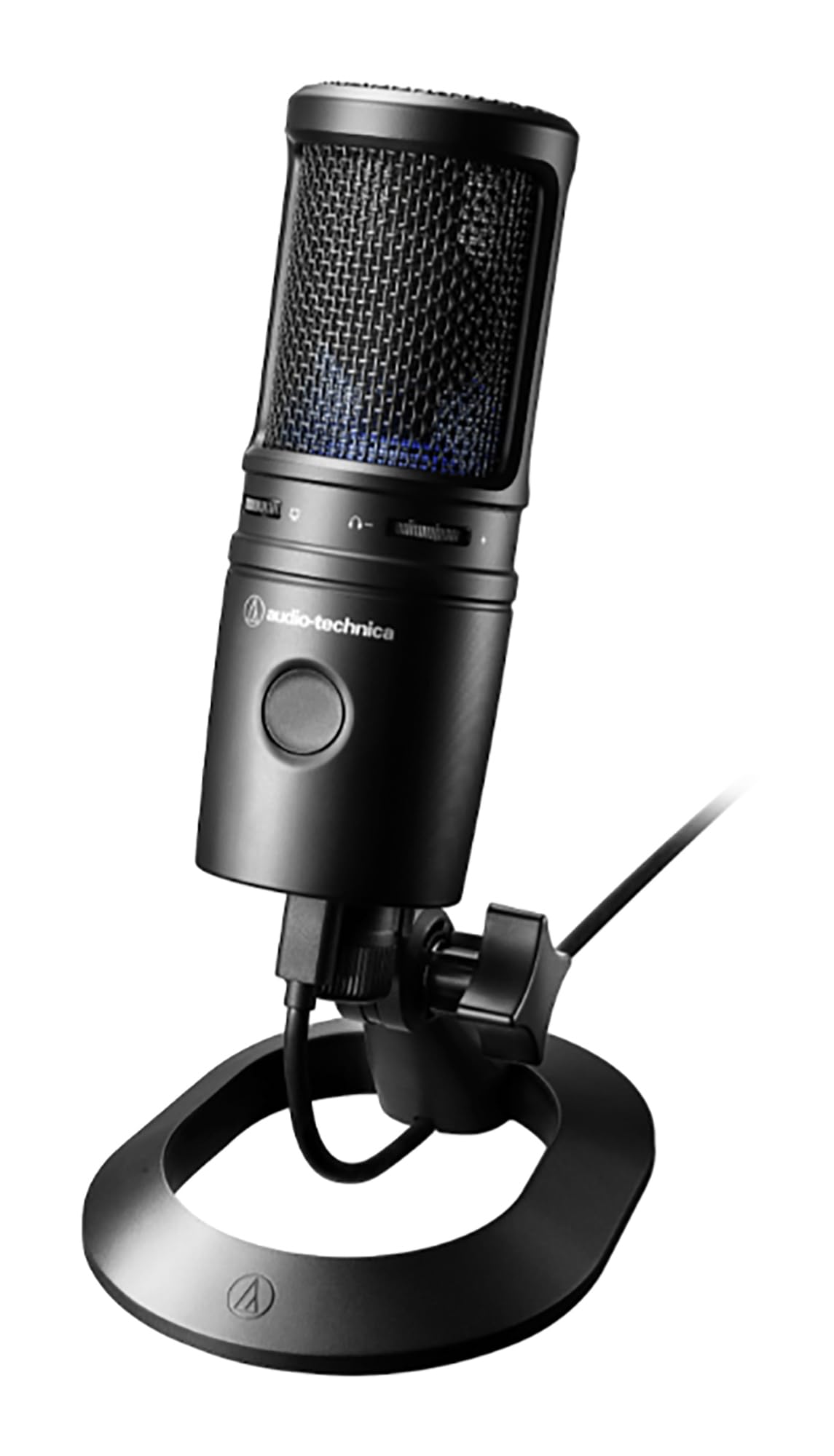 Audio-Technica AT2020USB-X Cardioid Condenser USB Microphone - Black w/ Pop Filter