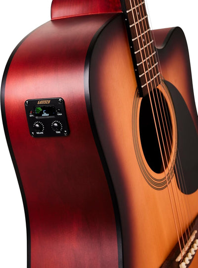 Gretsch Prelude D100CE Dreadnought Cutaway Acoustic-Electric Guitar - Sunburst