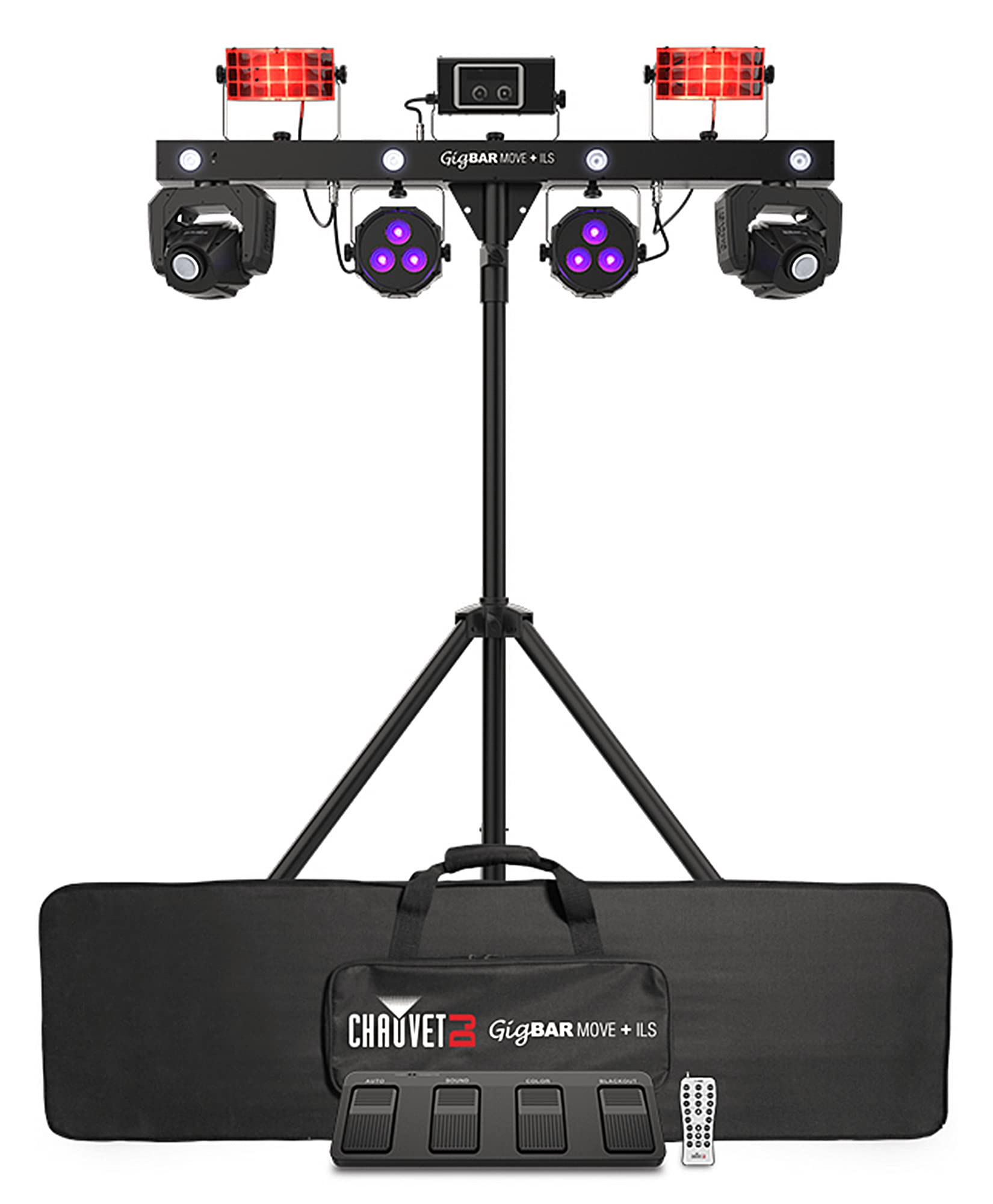 Chauvet GigBAR Move + ILS 5-in-1 Lighting System w/ DMX Cables