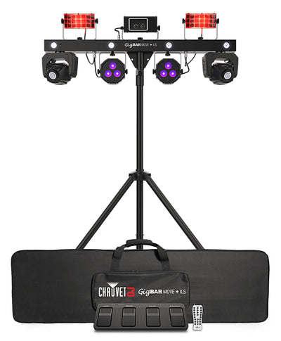 Chauvet GigBAR Move + ILS 5-in-1 Lighting System w/ DMX Cables