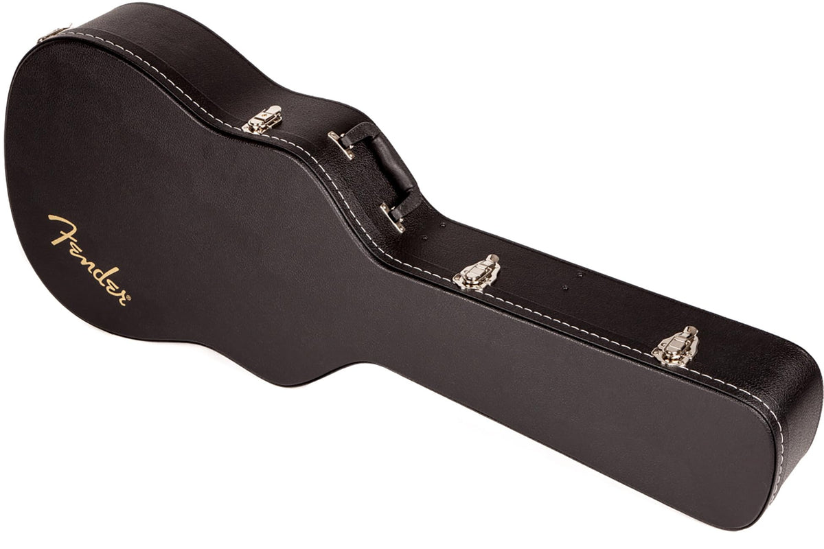 Fender Flat-Top Dreadnought Acoustic Guitar Case - Black w/ Strap