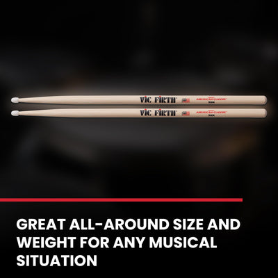 Vic Firth American Classic 5A Nylon Tip Drumsticks