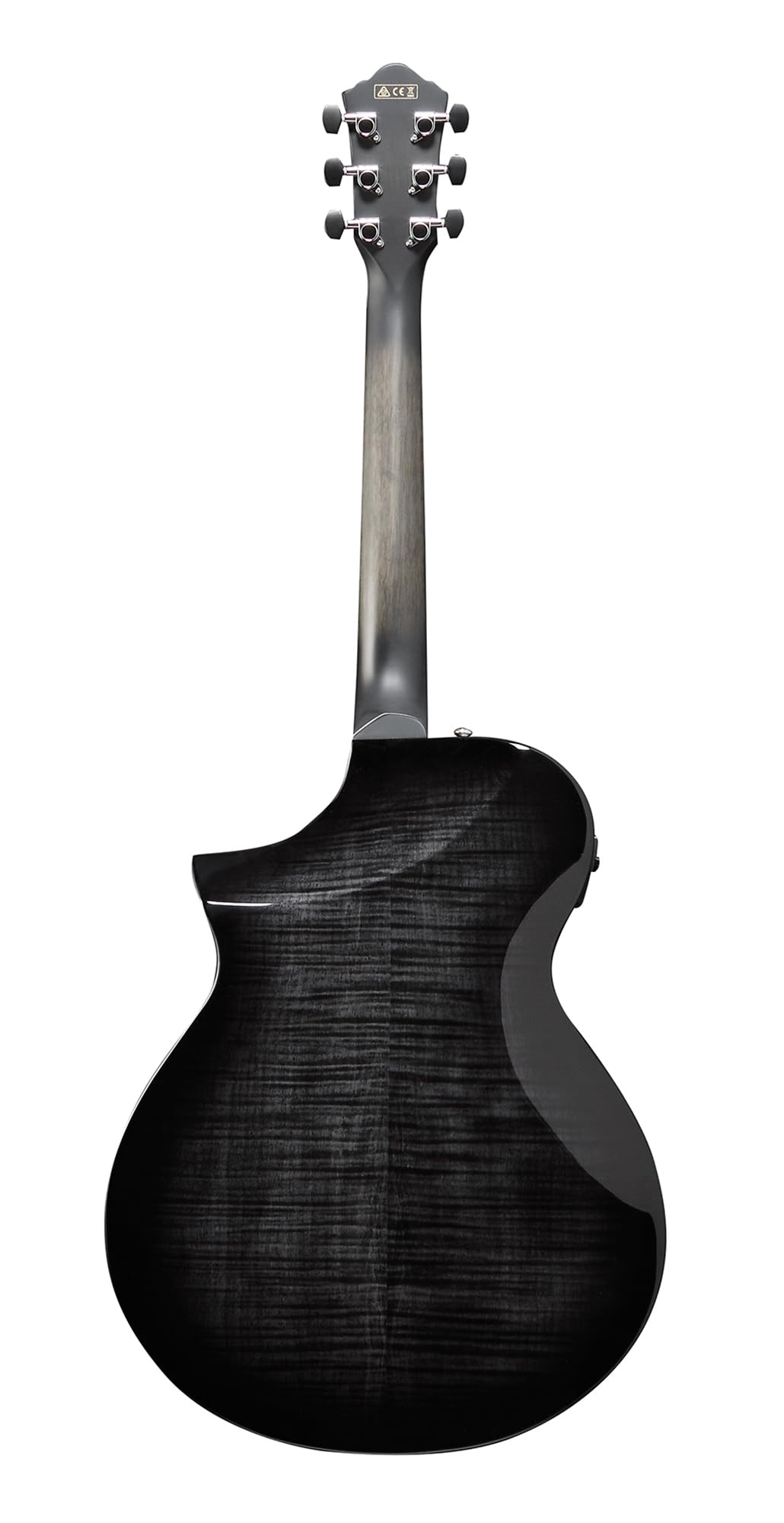 Ibanez AEWC400 Acoustic-Electric Guitar - Transparent Black Sunburst High Gloss w/ Gig Bag