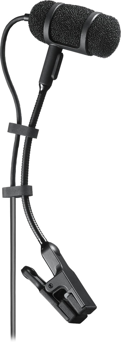 Audio-Technica PRO35 Cardioid Condenser Clip-On Instrument Microphone w/ Boom Arm