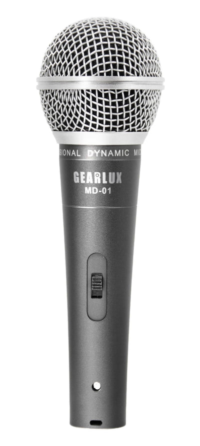 Gearlux MD-01 Wired Dynamic Vocal Microphone with On/Off Switch