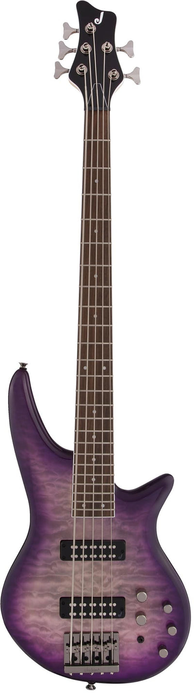Jackson Spectra Bass JS3QV Bass Guitar - Purple Phaze w/ Instrument Cable