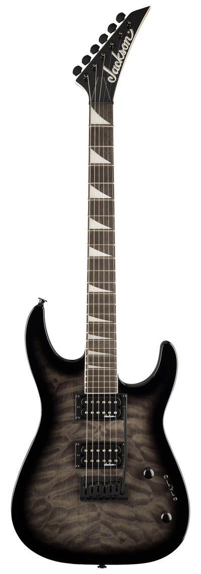 Jackson Dinky JS20 DKQ 2PT Electric Guitar - Transparent Black w/ Instrument Cable