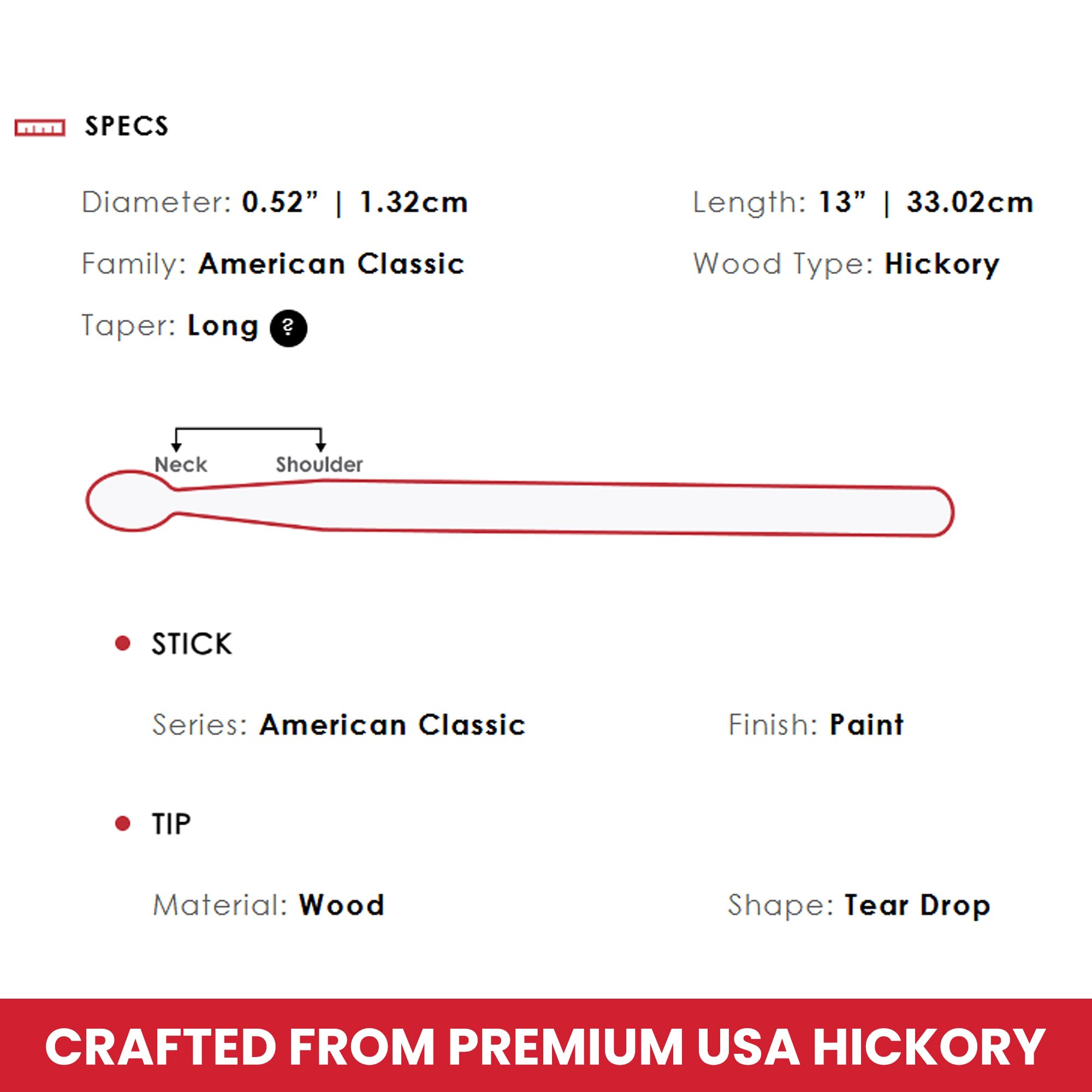 Vic Firth American Classic Blue Kidsticks