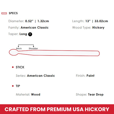 Vic Firth American Classic Blue Kidsticks