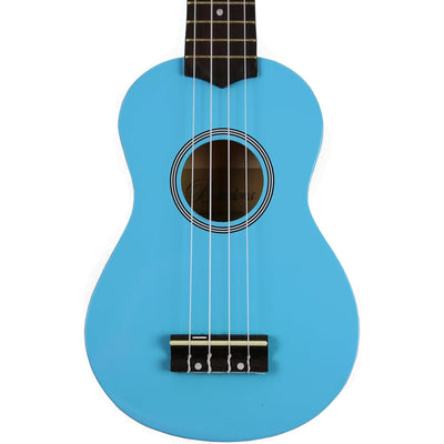 Barcelona Soprano Ukulele - Light Blue w/ Gig Bag