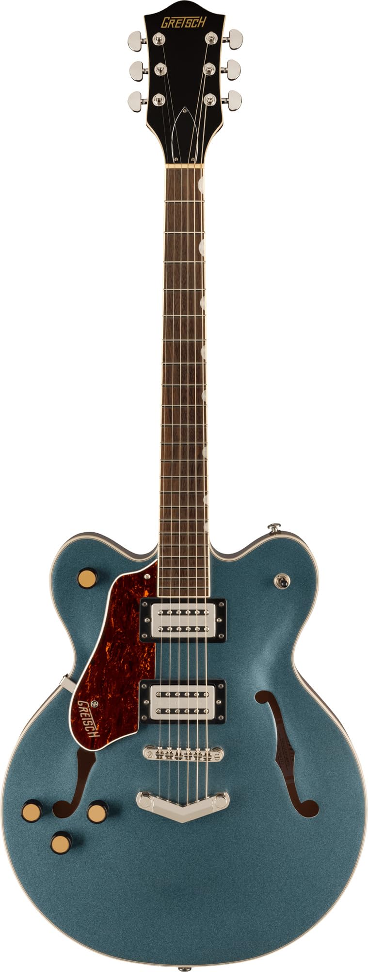 Gretsch G2622LH Streamliner Center Block Double-Cut Left-Handed Electric Guitar - Gunmetal w/ Strap