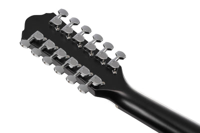 Ibanez AEG5012 AEG 12-String Acoustic-Electric Guitar - Black w/ Case
