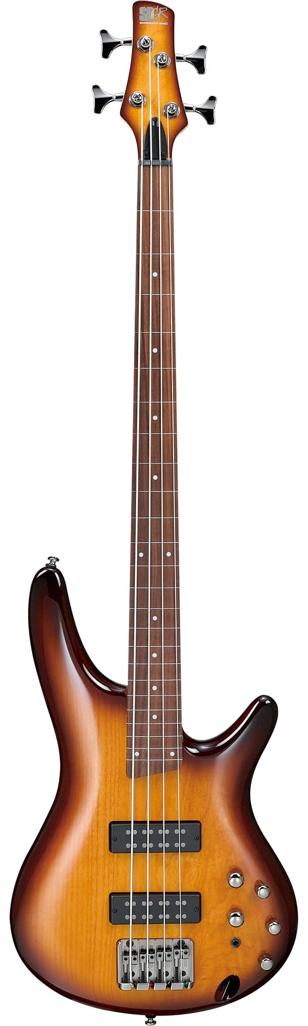 Ibanez SR370EF SR Standard Fretless Bass Guitar - Brown Burst w/ Gig Bag