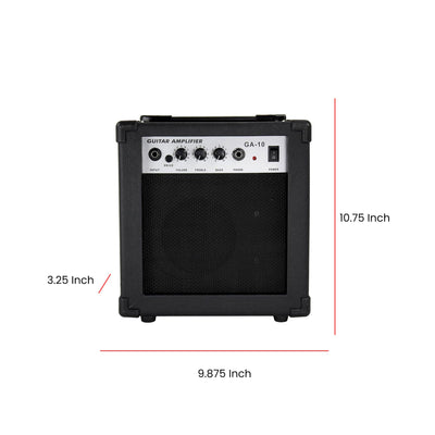 Gearlux GA10 10-Watt Electric Guitar Amplifier - Black