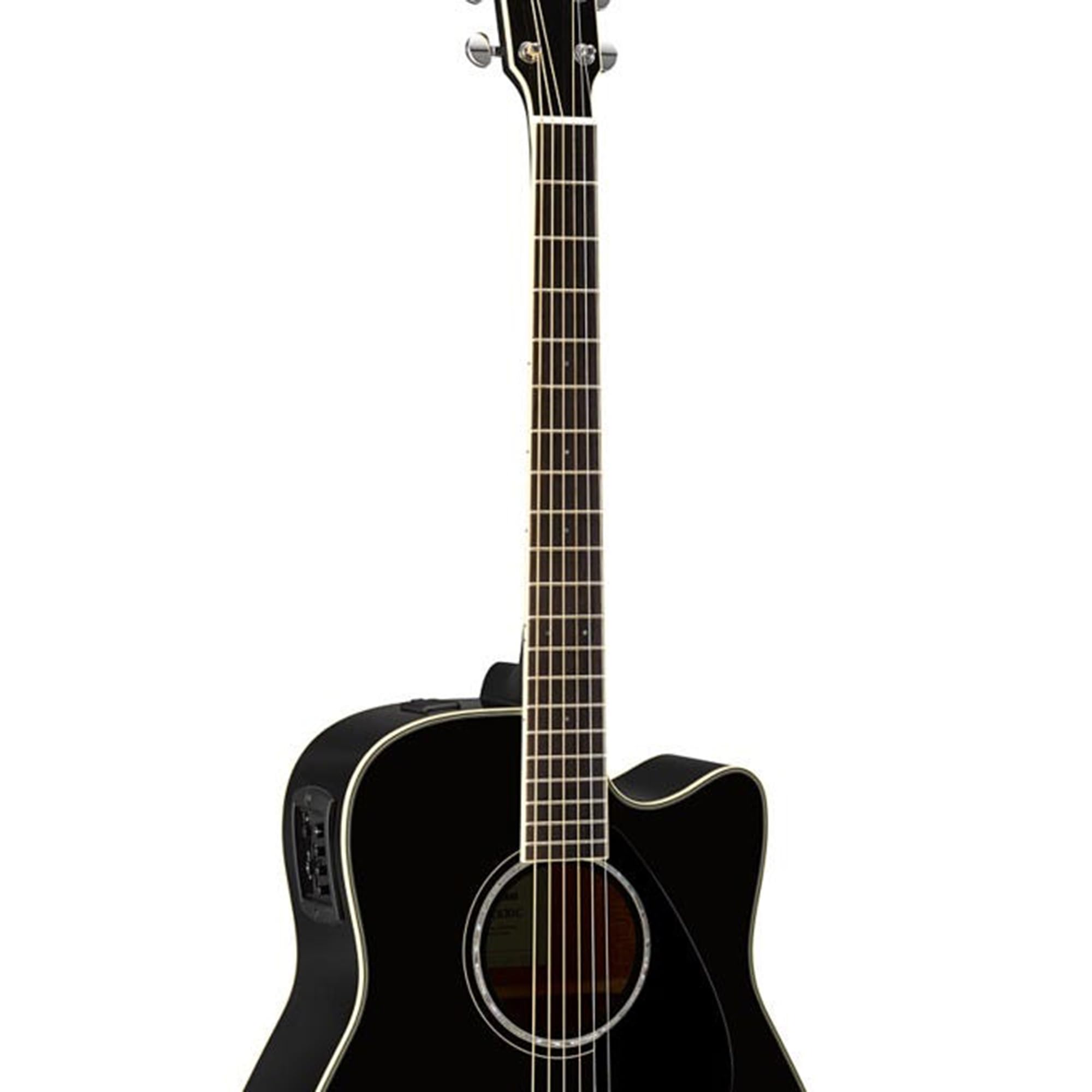 Yamaha FGX830C Solid Top Folk Acoustic-Electric Guitar - Black