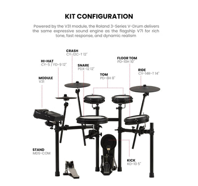 Roland TD313 V-Drums Electronic Drum Kit