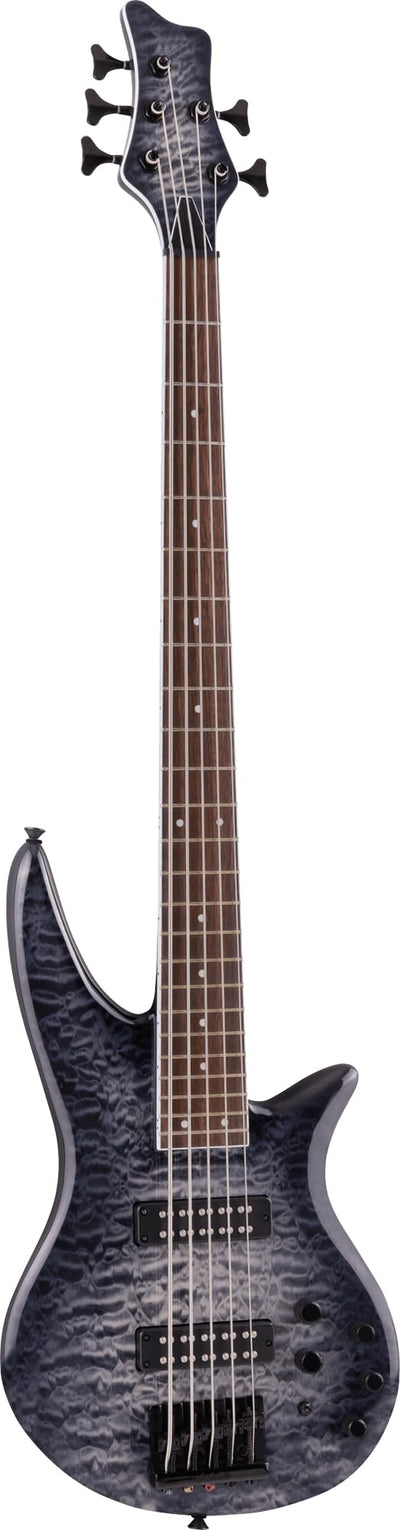 Jackson X Series SBXQ V 5-String Spectra Bass - Transparent Black Burst
