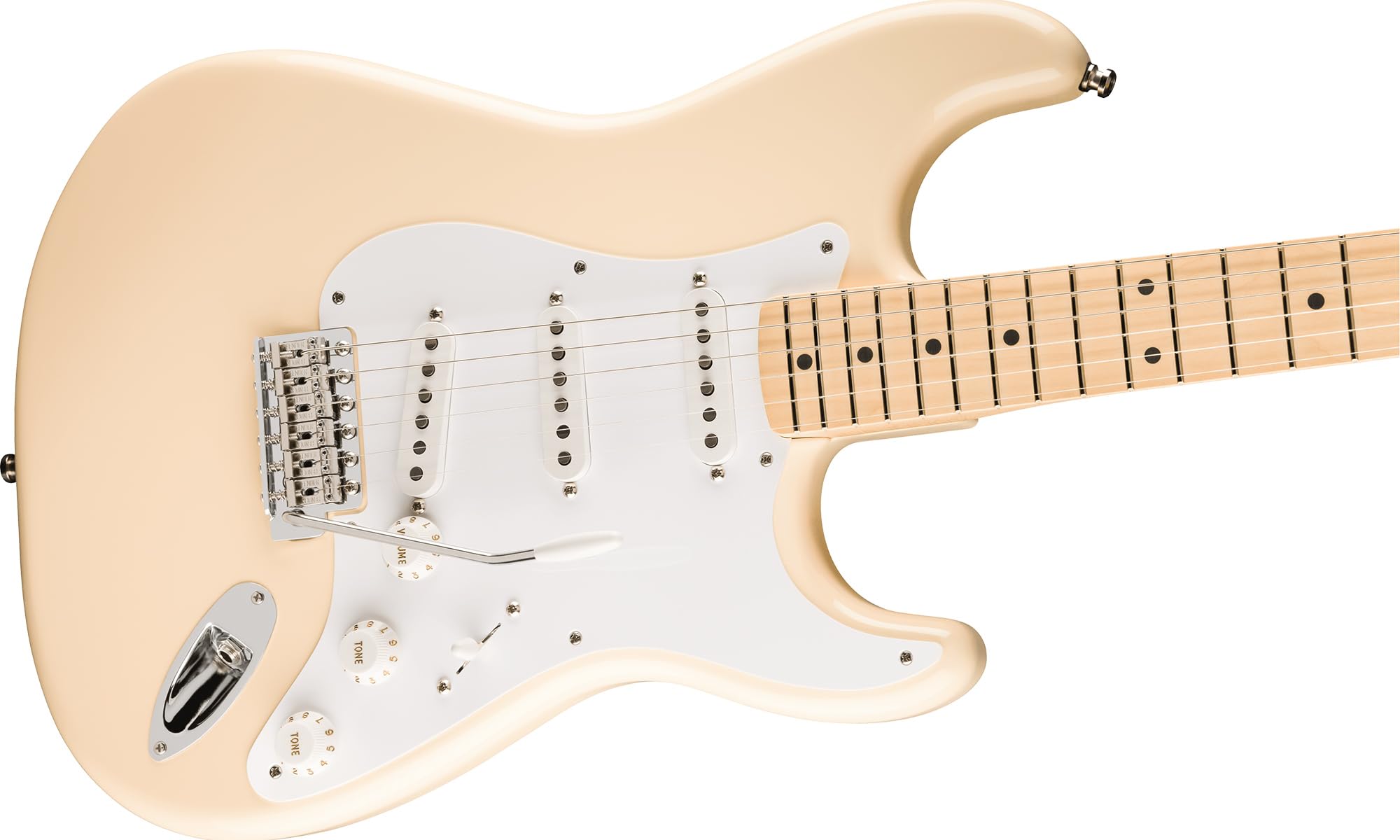 Fender Jimmie Vaughan Tex Mex Stratocaster - Olympic White w/ Guitar Cleaning Kit